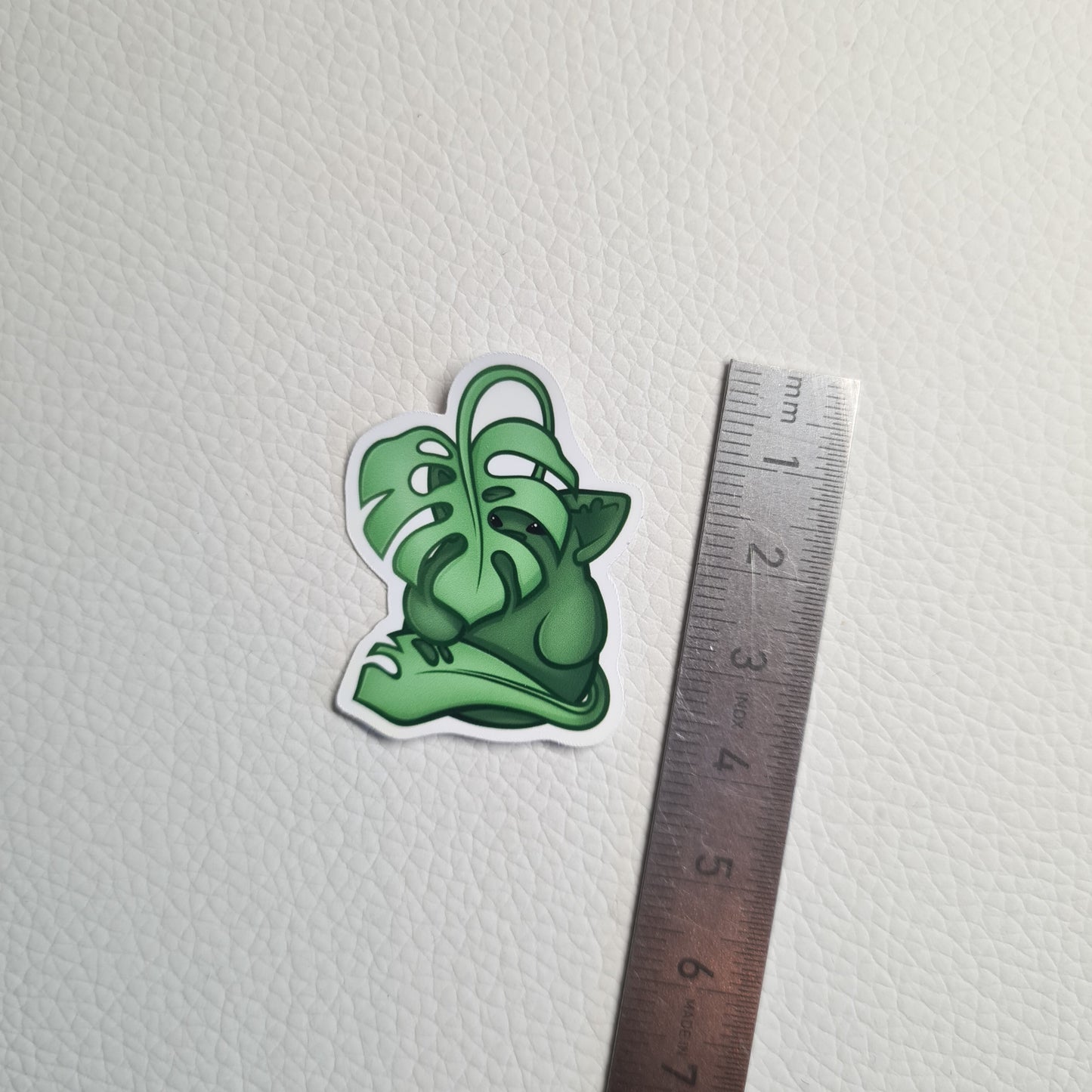 Bloob Katze Sticker - Monstera Pflanze