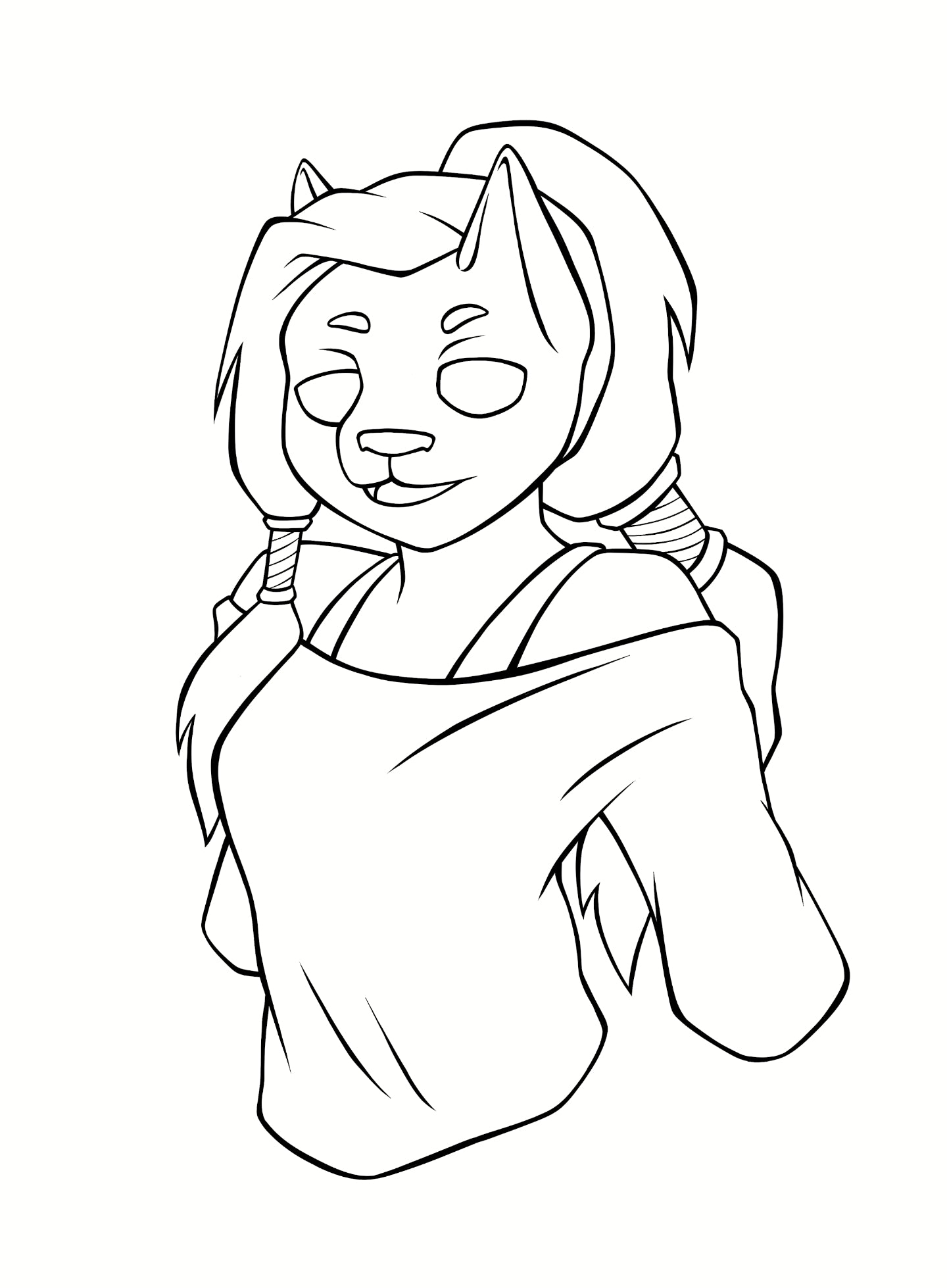 Zora - digitale Malvorlage