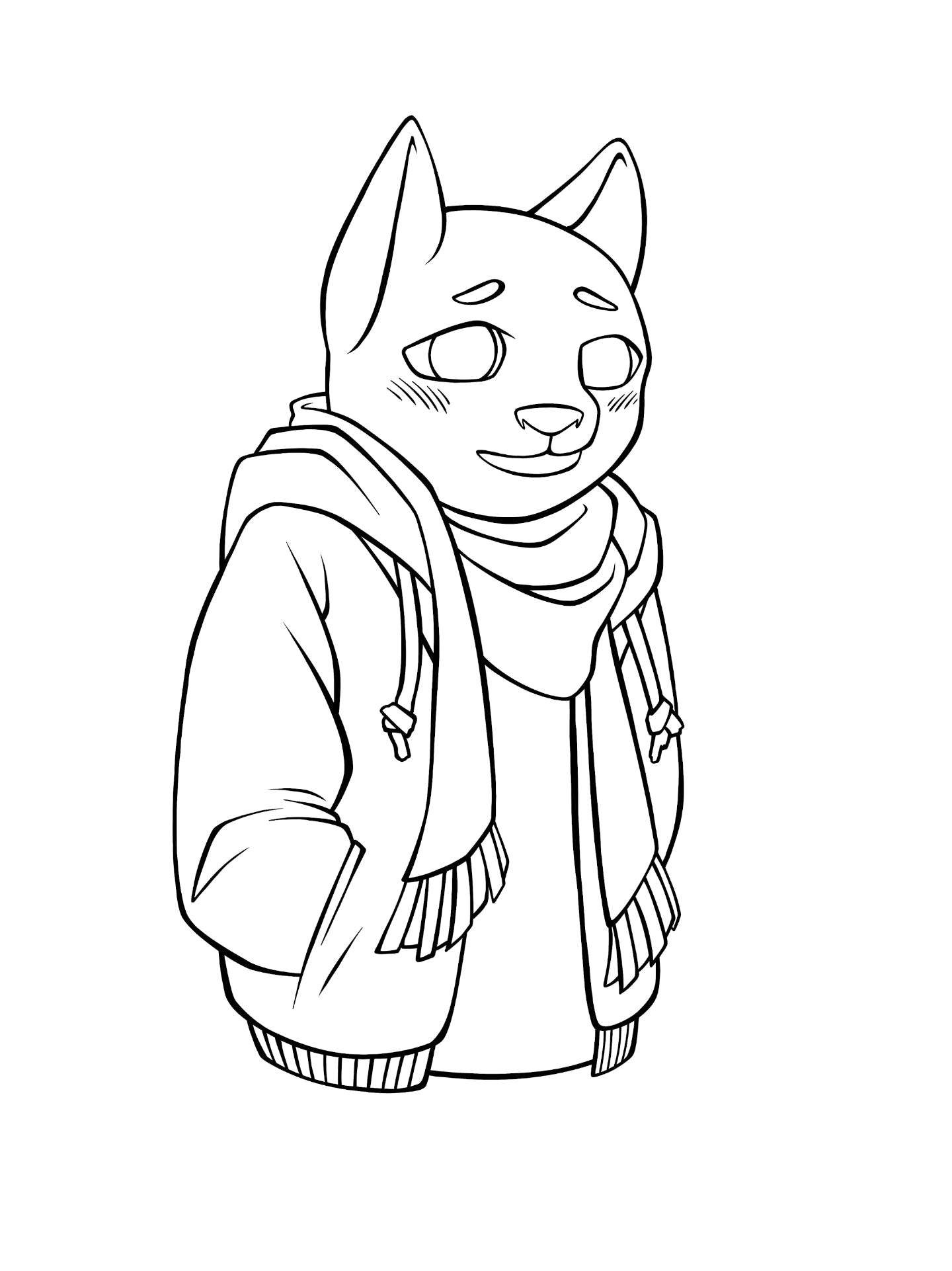 Noel - digitale Malvorlage