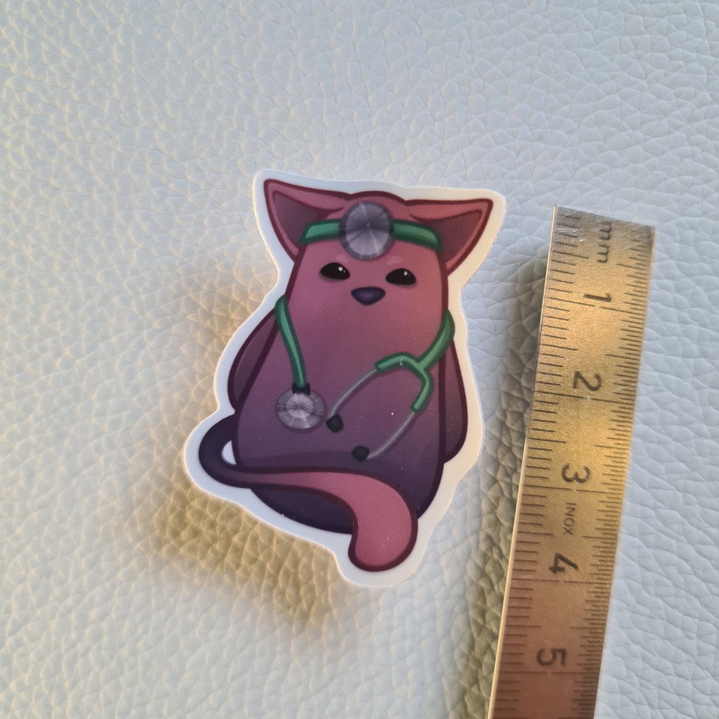 Bloob Katze Sticker - Arzt