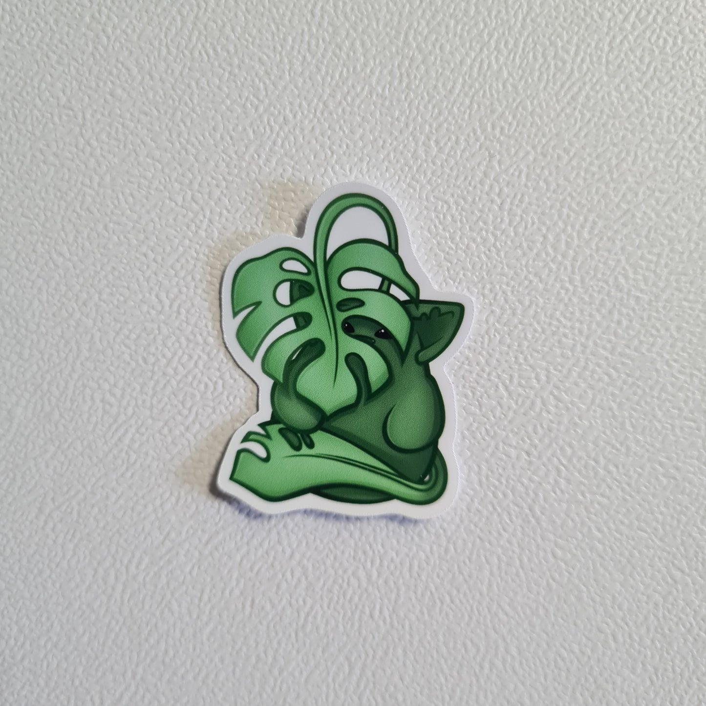 Bloob Katze Sticker -  Monstera Pflanze