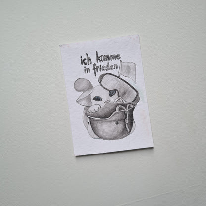 Original Ink Zeichnungen -  Ich komm in frieden