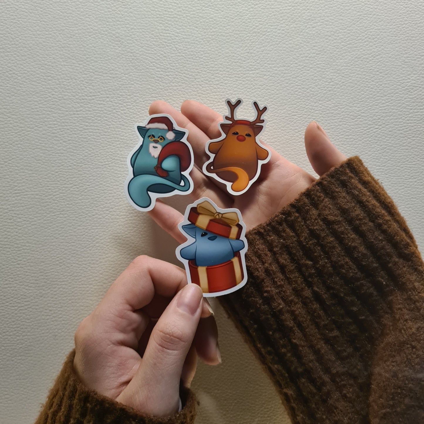 Sticker Paket - Weinachtsmiau!