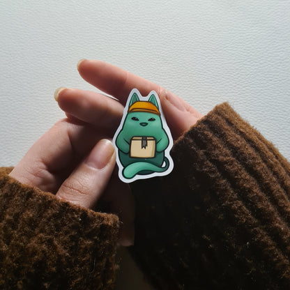 Bloob Katze Sticker - Postbote