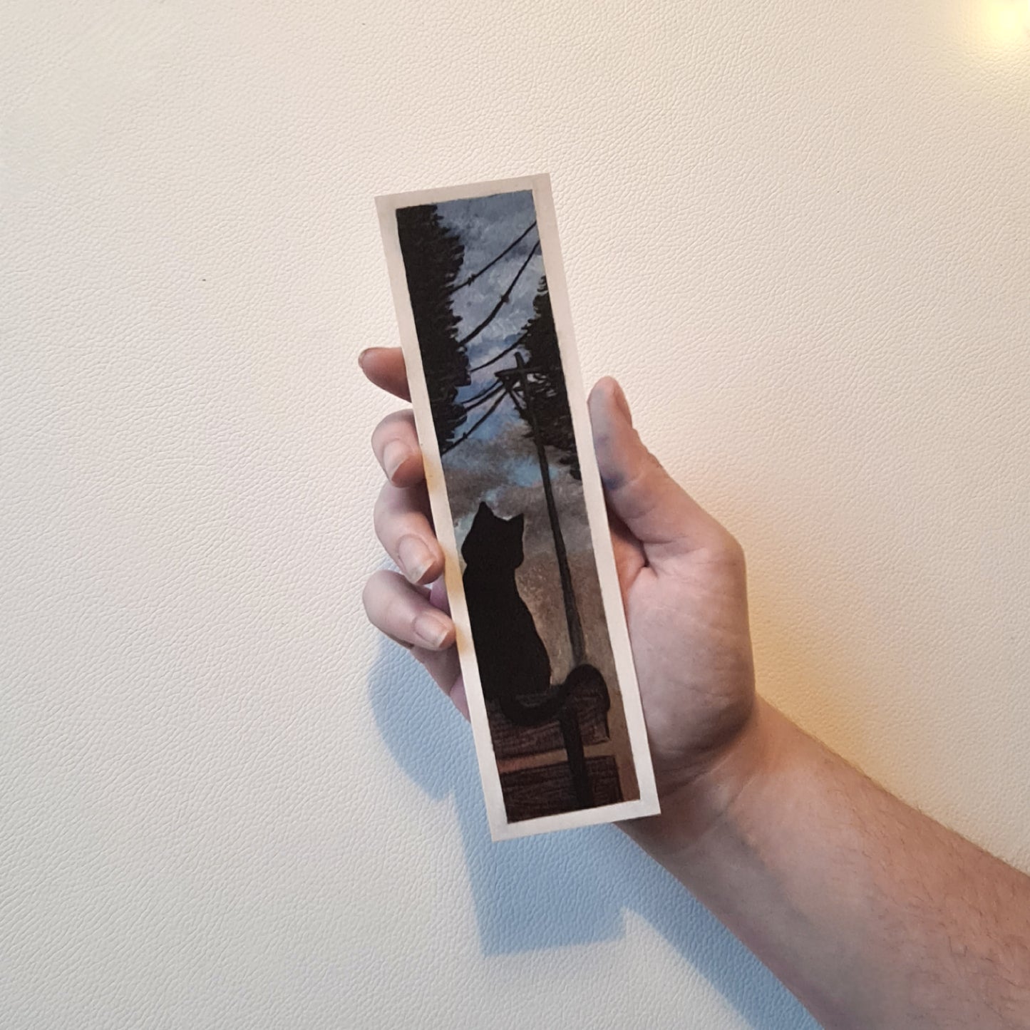 Lesezeichen Abend-Katze