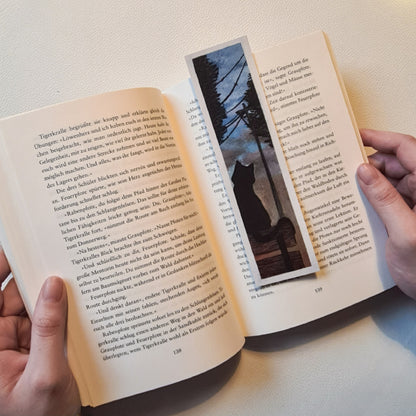 Lesezeichen Abend-Katze