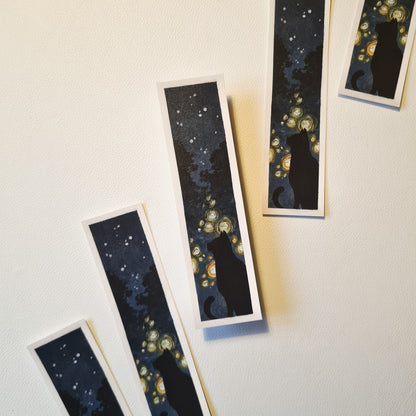 Lesezeichen Nacht-Katze