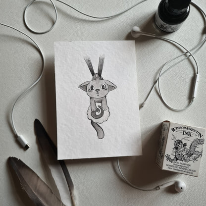 Original Ink Zeichnungen - Hochgenommene Köstlichkeit