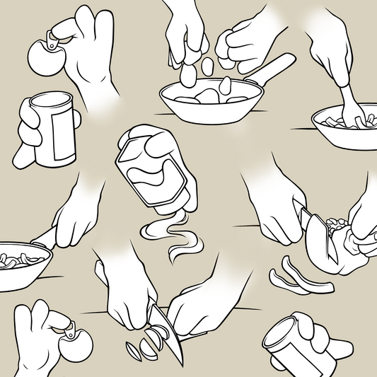 Koch Katzen Pfoten Paket - digitale Malvorlage