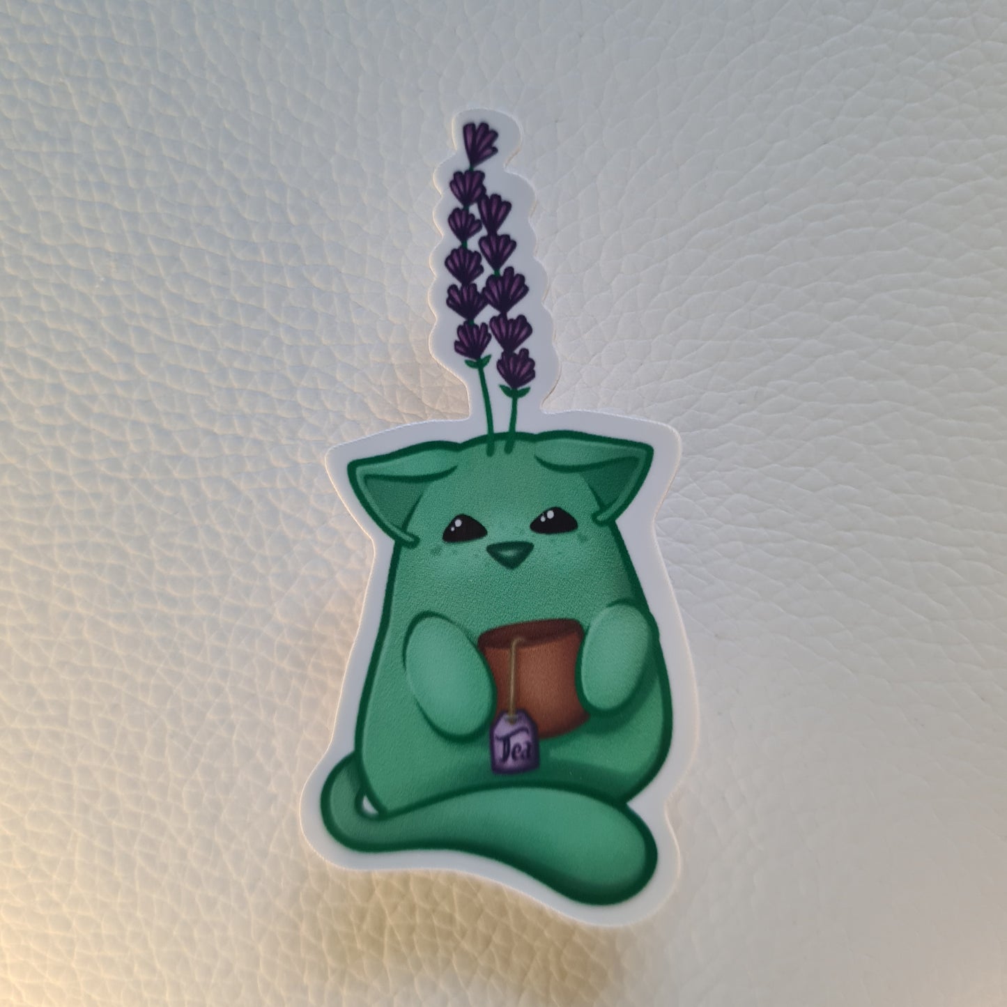 Bloob Katze Sticker -  Lavendel