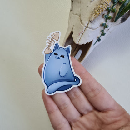 Bloob Katze Sticker - Fischgräten Sammler