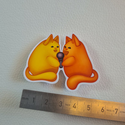 Bloob Katze Sticker - Purrfect Duet