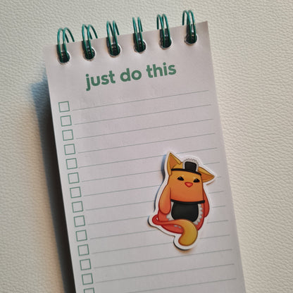 Bloob Katze Sticker - Putzen