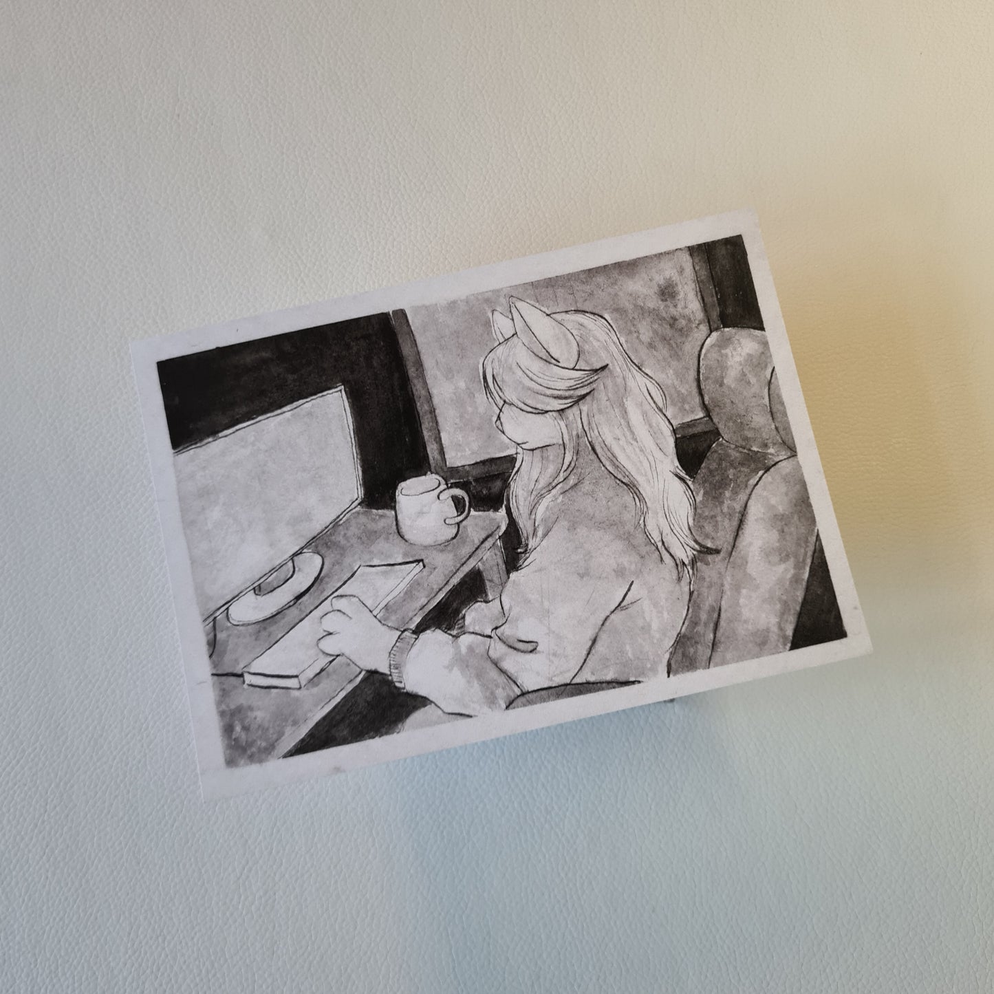 Kunstdruck - Arbeit am PC