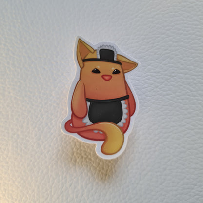Bloob Katze Sticker - Putzen